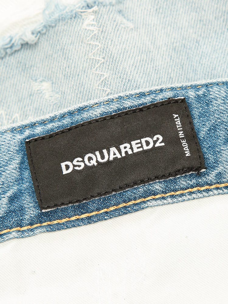 DSQUARED2 ダメージ加工 タイディバイカーデニムパンツ-直販人気商品 