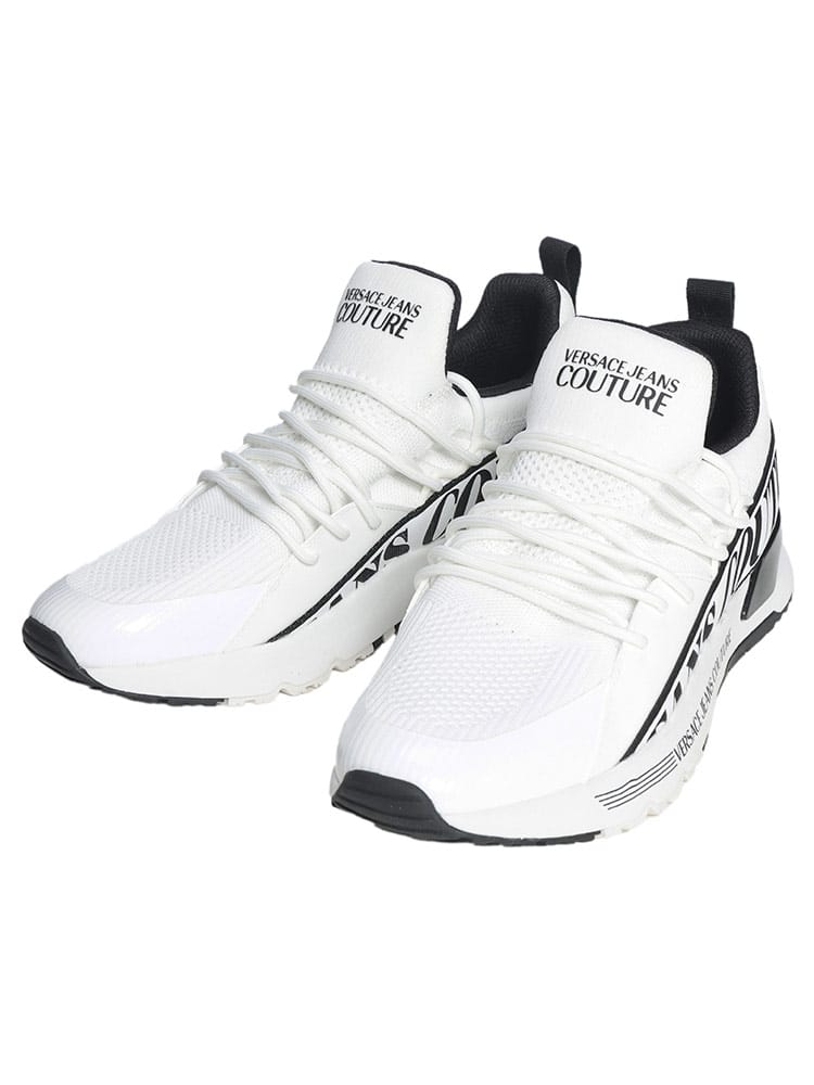 VERSACE JEANS COUTURE (ヴェルサーチェ ジーンズ クチュール) メンズ スニーカー ダイナミックロゴ メッシュ シューズ VC80YA3SA3