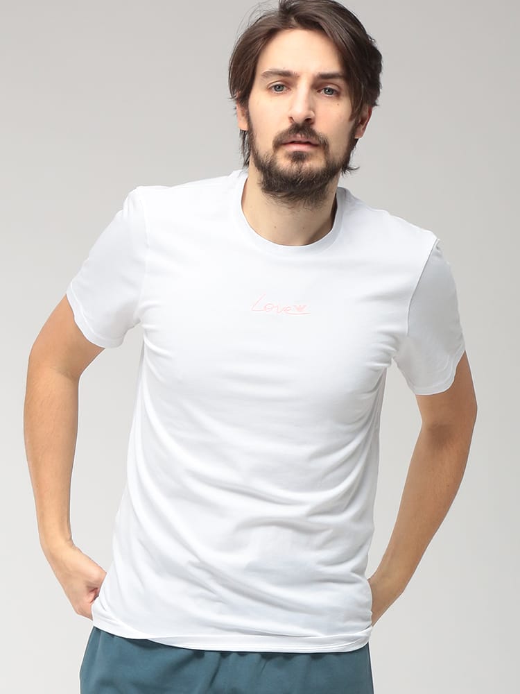 EMPORIO ARMANI (エンポリオアルマーニ) メンズ Tシャツ 半袖 LOVE クルーネック アンダーシャツ EAUEM377AF19049