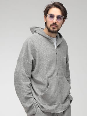 DSQUARED2 (ディースクエアード) メンズ パーカー 長袖 胸ロゴ フルジップ スポンジ D2D7MK06580