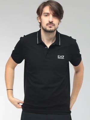 EMPORIO ARMANI (エンポリオアルマーニ) メンズ ポロシャツ 半袖 襟ライン 胸ロゴ シャツ EA78NPF16PJVUZ1