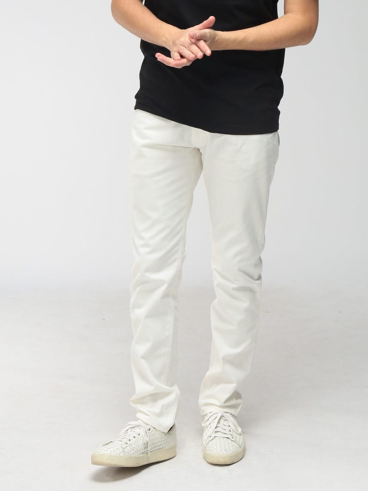 EMPORIO ARMANI (エンポリオアルマーニ) メンズ ジーンズ 5P ジップフライ カラーデニム パンツ EAEM0121AF23021