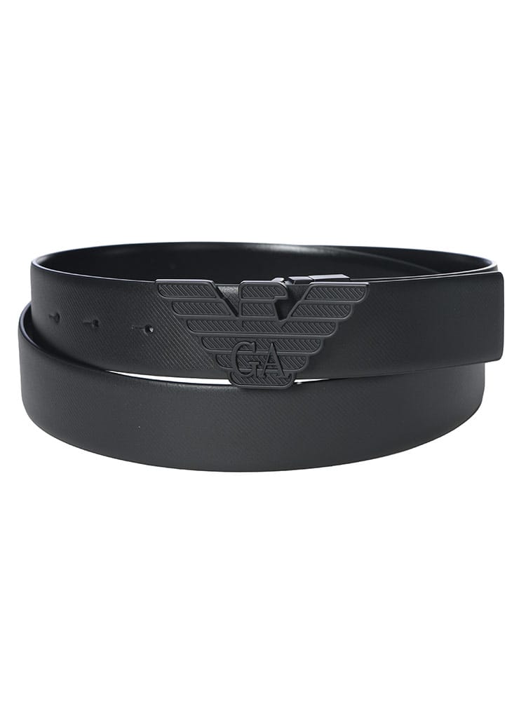EMPORIO ARMANI (エンポリオアルマーニ) メンズ ベルト リバーシブル イーグルバックル  EAY4S642YQ48K