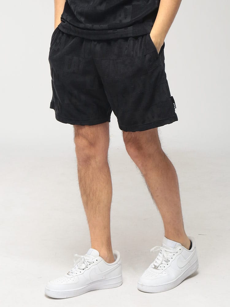 EMPORIO ARMANI (エンポリオアルマーニ) メンズ ショートパンツ モノグラムロゴ パイル ショーツ EA77M506AF21254