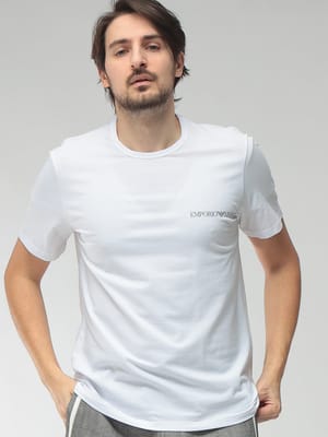 EMPORIO ARMANI (エンポリオアルマーニ) メンズ Tシャツ 半袖 エンブロイダリーロゴ クルーネック アンダーシャツ EAUEM391AF20669