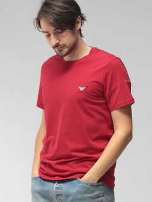 EMPORIO ARMANI (エンポリオアルマーニ) メンズ Tシャツ 半袖 ボックスロゴ クルーネック アンダーシャツ EAUEM391AF18884