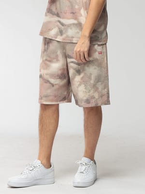 DIESEL (ディーゼル) メンズ ショートパンツ 迷彩柄 スウェット ショーツ DSA202190WFCX