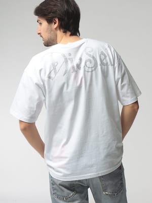【2BUY10%OFF】DIESEL (ディーゼル) メンズ Tシャツ 半袖 ラインストーンロゴ クルーネック カットソー DSA225090QIAM