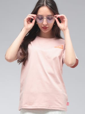 DIESEL (ディーゼル) レディース Tシャツ 半袖 T-NORMY-S6 チェストボックスロゴ レギュラーフィット クルーネック カットソー DSLA212160QIAM