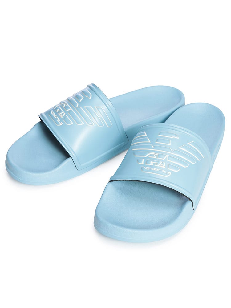 EMPORIO ARMANI (エンポリオアルマーニ) メンズ サンダル イーグルロゴ スライドサンダル EASEX42AF22189