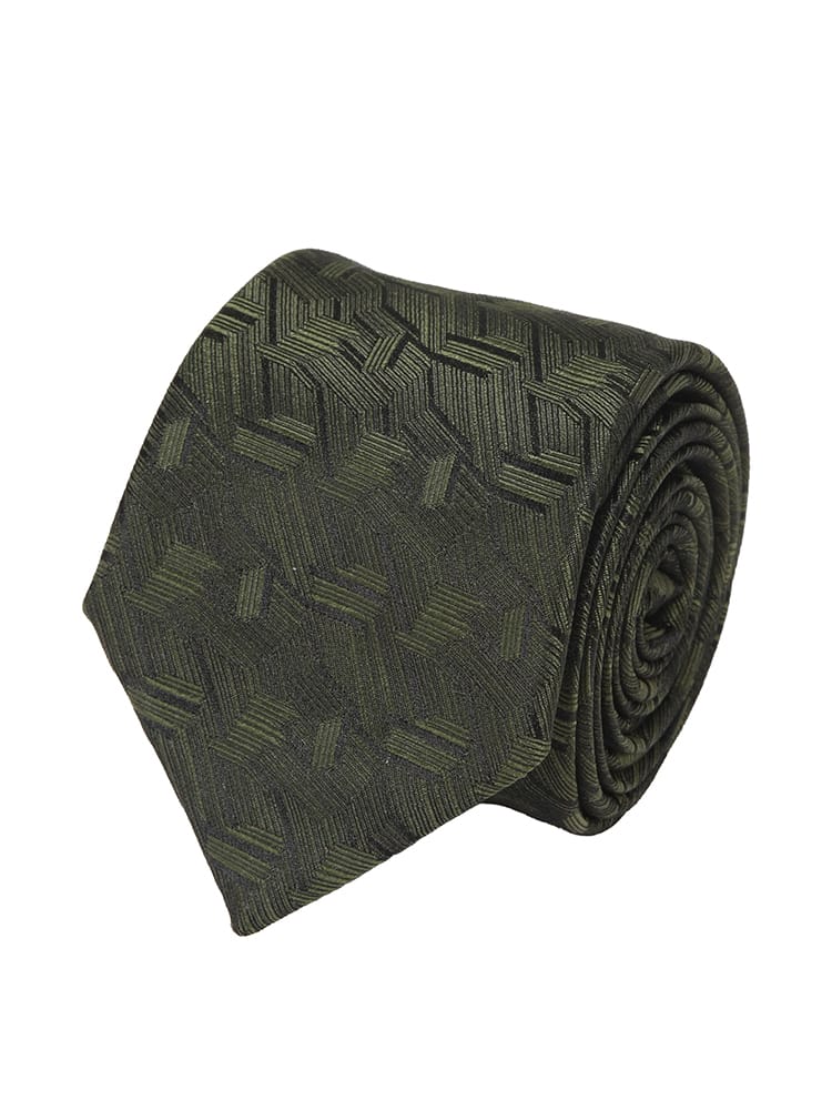 EMPORIO ARMANI (エンポリオアルマーニ) メンズ ネクタイ シルク100％ 幾何学柄 タイ EAEM1344TE19713