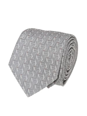 EMPORIO ARMANI (エンポリオアルマーニ) メンズ ネクタイ シルク100％ ヘリンボン＆ドット タイ EAEM1344TE19705