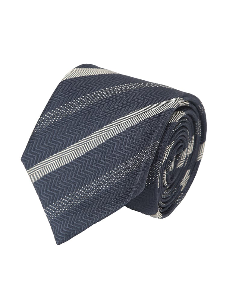 EMPORIO ARMANI (エンポリオアルマーニ) メンズ ネクタイ シルク100％ レジメンタル タイ EAEM1344TE19704