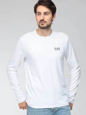 EMPORIO ARMANI (エンポリオアルマーニ) メンズ Tシャツ 長袖 EA7 ワンポイント コアロゴ クルーネック ロングスリーブ カットソー EA78NPT28PJVQZ1