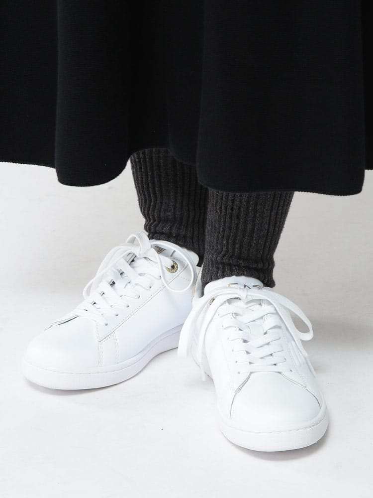 EMPORIO ARMANI (エンポリオアルマーニ) レディース スニーカー エンボス イーグルロゴ クラシック EA7 EA7LX331AF10848