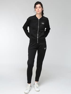 EMPORIO ARMANI (エンポリオアルマーニ) レディース セットアップ トラックスーツ 上下セット ベースボールカラー スウェット パンツ EA7L8NTV60TJFOZ