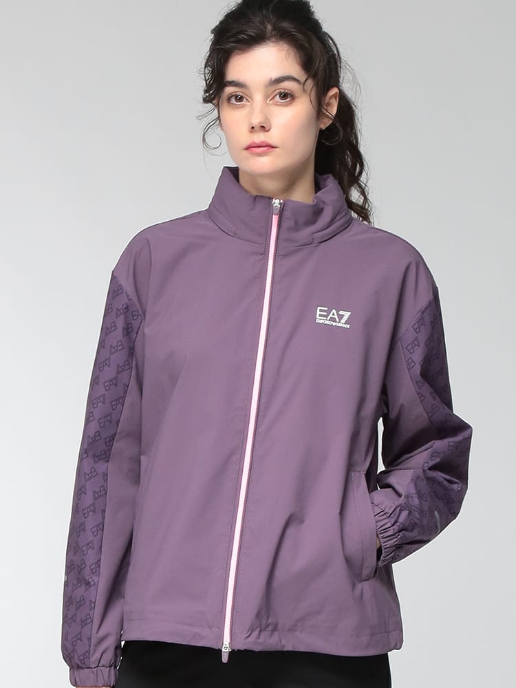 EMPORIO ARMANI (エンポリオアルマーニ) レディース ジャケット フルジップ ジャケット ウィンドブレーカー 袖ロゴ VENTUS7 EA7L1353AF15724