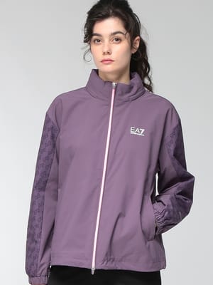 EMPORIO ARMANI (エンポリオアルマーニ) レディース ジャケット フルジップ ジャケット ウィンドブレーカー 袖ロゴ VENTUS7 EA7L1353AF15724