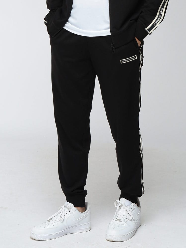 EMPORIO ARMANI (エンポリオアルマーニ) メンズ ジョガーパンツ EA7 ラインロゴ ポケット付き スウェットパンツ SLIMFIT EA7M2194AF13512