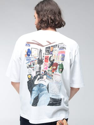 DSQUARED2 (ディースクエアード) メンズ Tシャツ 半袖 グラフィックバックプリント クルーネック ショートスリーブ カットソー D2GD1578D20033