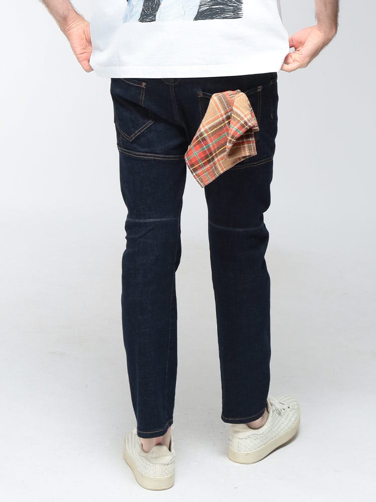 DSQUARED2 (ディースクエアード) メンズ デニムパンツ ストレッチコットン ダークウォッシュ NEW BIKER スキニージーンズ D2LB2009S30664
