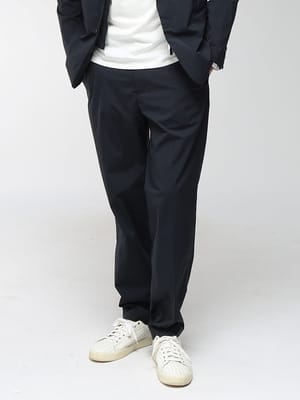 EMPORIO ARMANI (エンポリオアルマーニ) メンズ スラックス セットアップ対応 ストレッチナイロン ストレートレッグ トラウザー EAEM6769AF27876