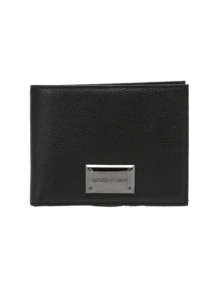 EMPORIO ARMANI (エンポリオアルマーニ) メンズ 財布 レザー ロゴ型押し 二つ折りウォレット EAEM7047AF13788
