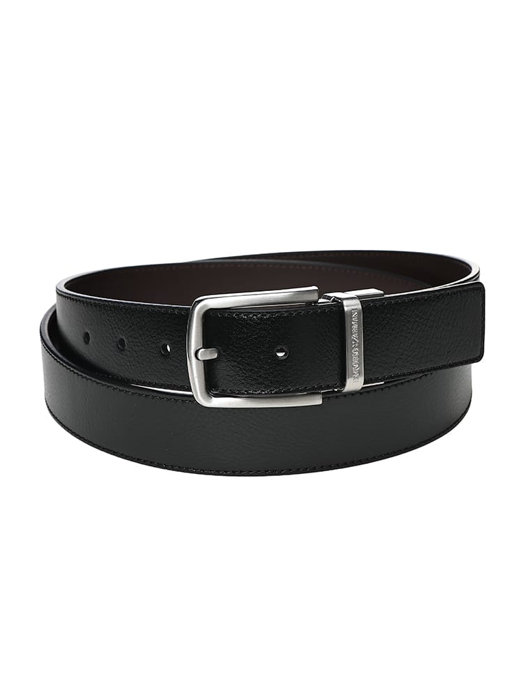 EMPORIO ARMANI (エンポリオアルマーニ) メンズ ベルト グレインレザー ロゴ ピンバックルベルト EAEM7172AF29130