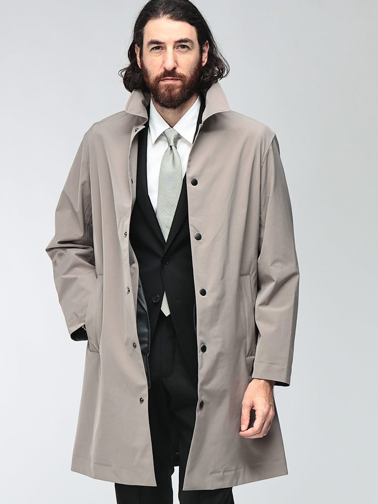 EMPORIO ARMANI (エンポリオアルマーニ) メンズ トレンチコート 撥水 