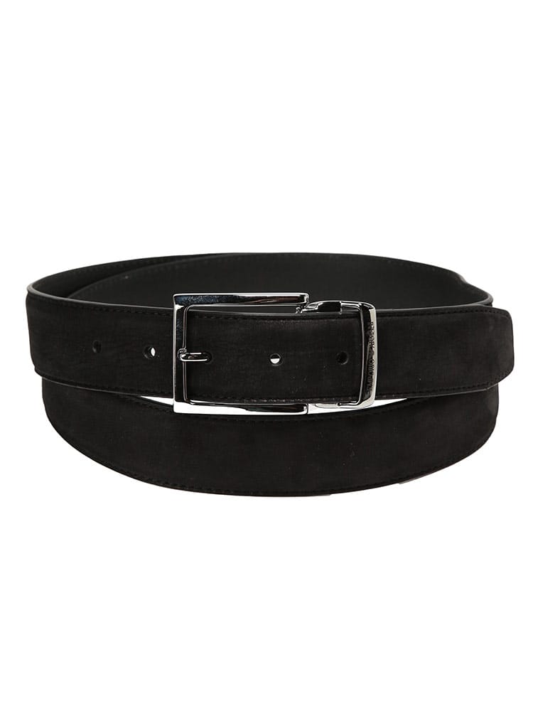 EMPORIO ARMANI (エンポリオアルマーニ) メンズ ベルト スエード ジェニュイン レザー スエード ベルト EAEM7191AF29181
