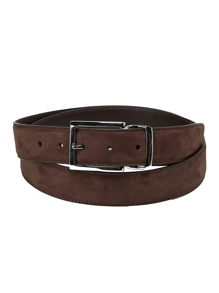 EMPORIO ARMANI (エンポリオアルマーニ) メンズ ベルト スエード ジェニュイン レザー スエード ベルト EAEM7191AF29181