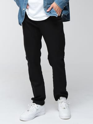 DIESEL (ディーゼル) メンズ ジーンズ ストレッチ ジップフライ ブラックデニム パンツ JOGG DSA23568068NH