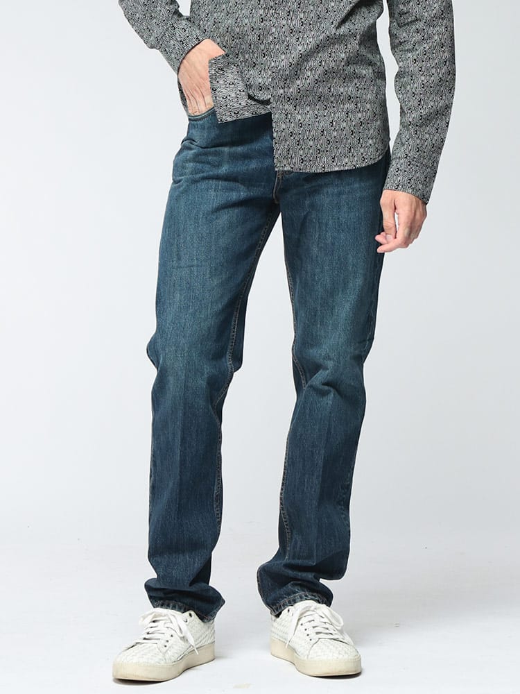 EMPORIO ARMANI (エンポリオアルマーニ) メンズ ジーンズ ボタンフライ デニムパンツ SLIMFIT EAEM6216AF27687