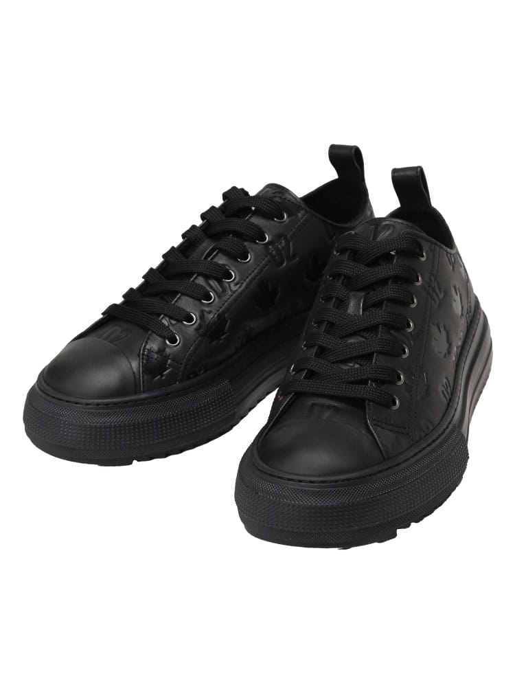 DSQUARED2 (ディースクエアード) メンズ スニーカー BERLIN モノグラム ロゴ カーフレザー ローカットスニーカー D2SNM0491 D2SNM0491