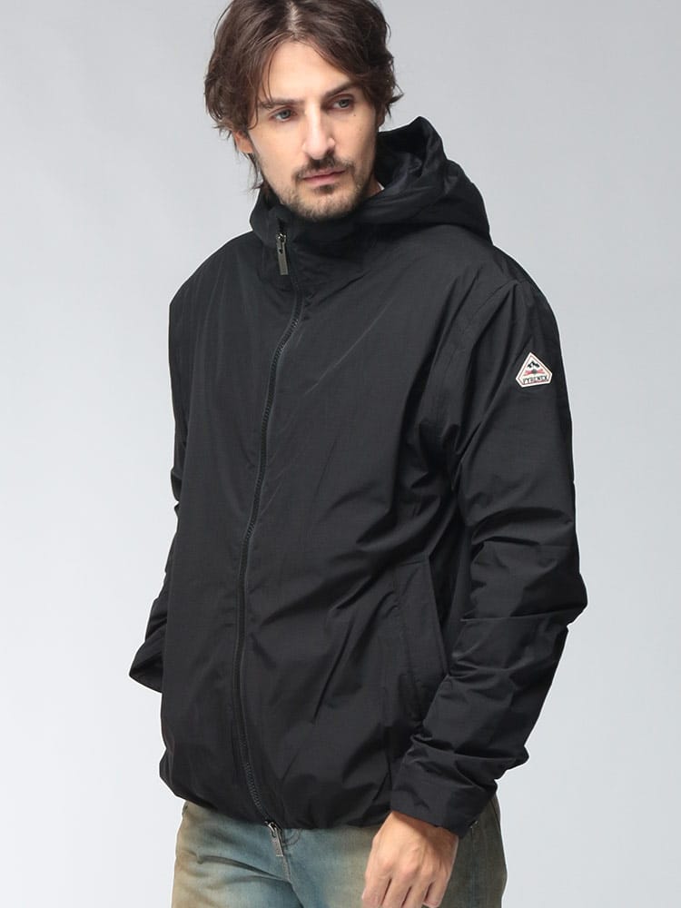 PYRENEX (ピレネックス) メンズ ライトダウン ジャケット PUIGMAL リサイクル素材 パッカブル フーデッド ダウン ブルゾン プグマル PNHMAA018P