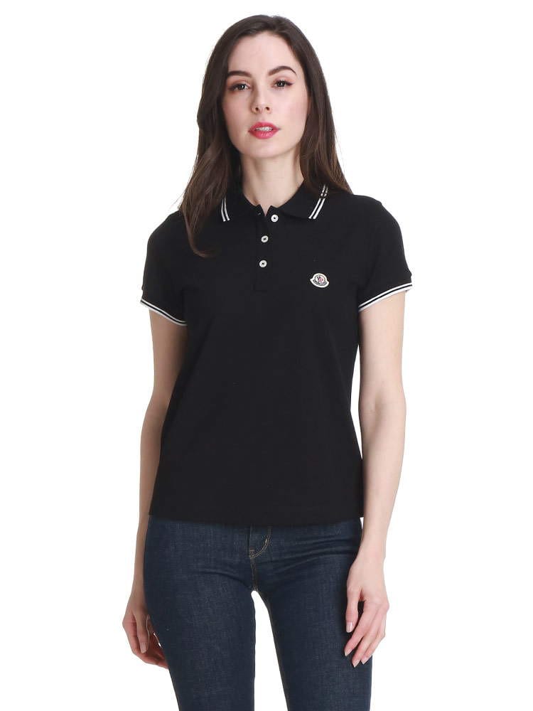 MONCLER (モンクレール) 襟ライン ワンポイント 半袖 ポロシャツ MCL8A7020084667 レディース