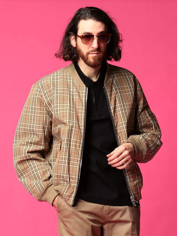 BURBERRY (バーバリー) リバーシブル フルジップ 中綿 ボマージャケット BROOKLAND BB8034499