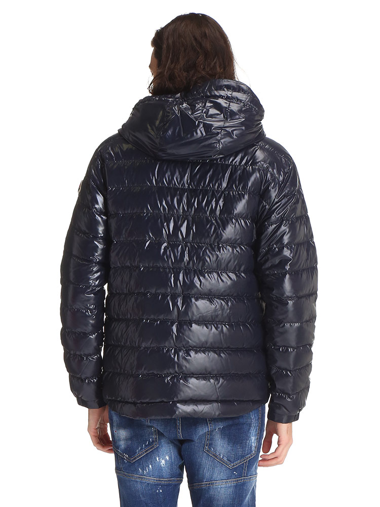 MONCLER (モンクレール) トリコロールライン フード フルジップ ダウンジャケット BLESLE NAVY MC【サカゼン公式通販】