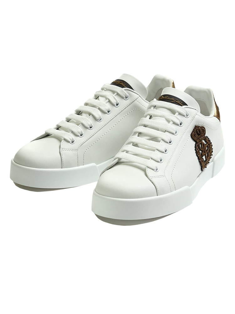 DOLCE & GABBANA (ドルチェアンドガッバーナ) ロゴ ゴールド ローカットスニーカー DGCS1761AH136
