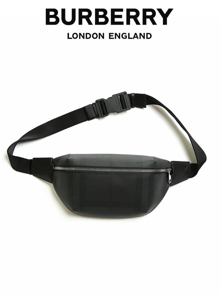 BURBERRY (バーバリー) ミディアム ロンドンチェック バムバッグ BB8014237