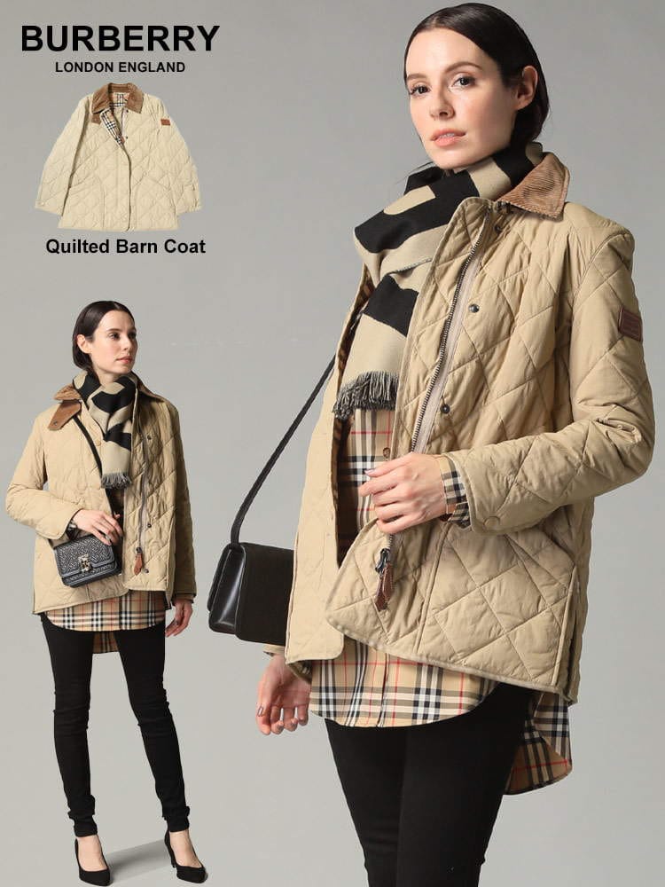 BURBERRY (バーバリー) ダイヤモンドキルティング サーモバーン ボタンジップ ジャケット BBL8021468 レディース