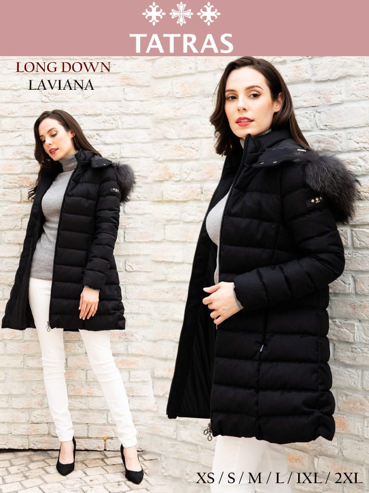 TATRAS (タトラス) ファー フード着脱可 フルジップ ダウンコート LAVIANA TRLTAT21A4571 レディース