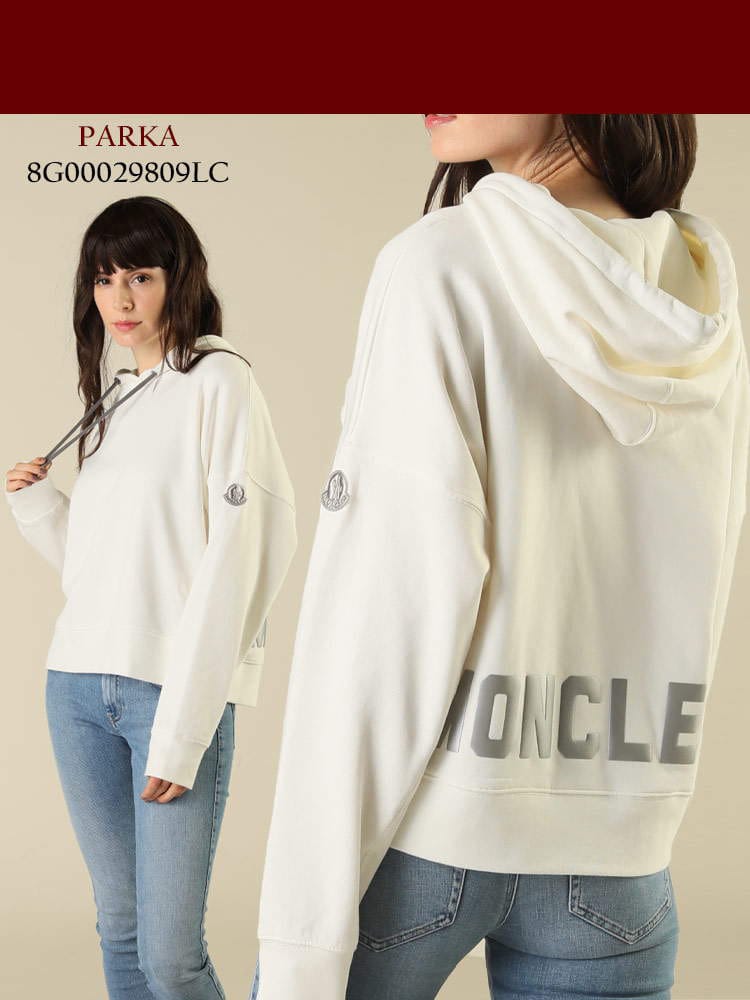 MONCLER (モンクレール) バックロゴ プルオーバー パーカー MCL8G00029809LC レディース ロゴ