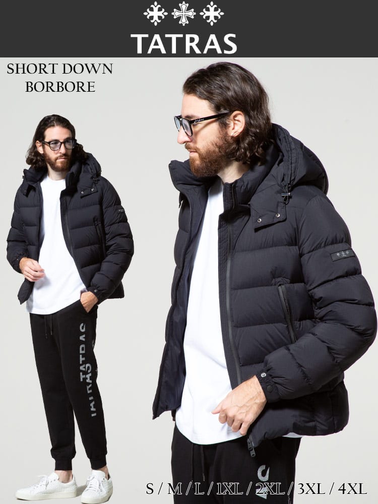 TATRAS (タトラス) フード着脱 フルジップ ダウンジャケット BORBORE TRMTA21A4568