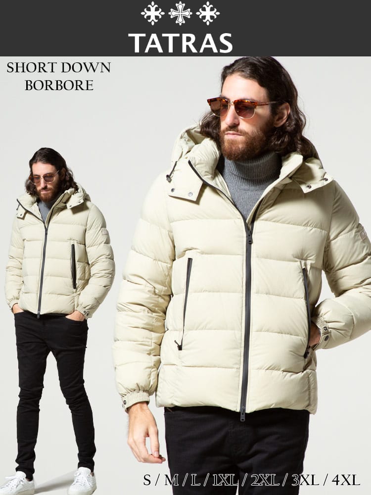 TATRAS (タトラス) フード着脱 フルジップ ダウンジャケット BORBORE TRMTA21A4568