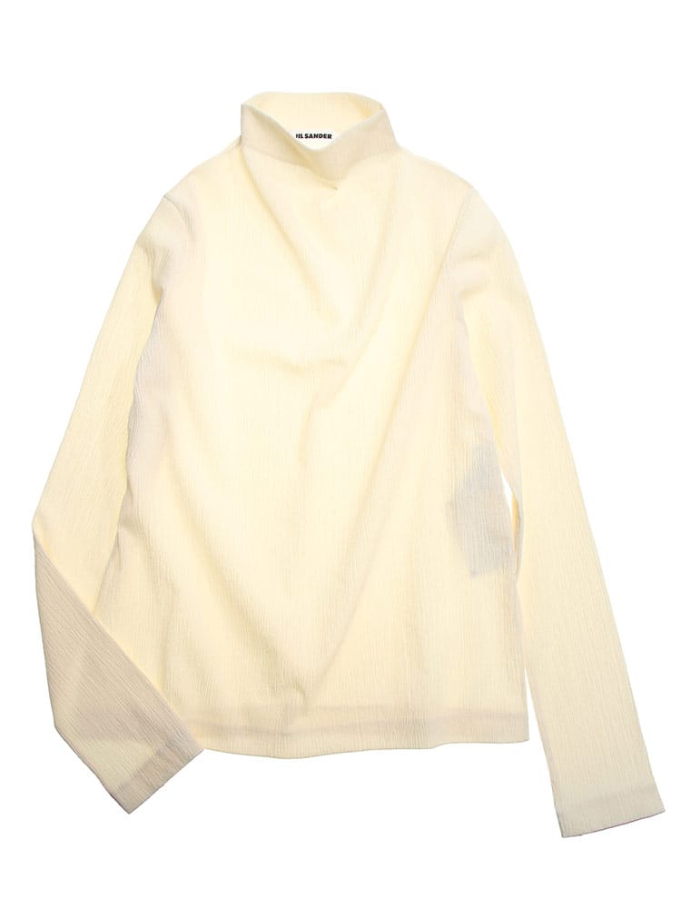 JIL SANDER (ジルサンダー) ジャージー ハイネック 長袖 カットソー JLLJSPU707057 レディース ブランド