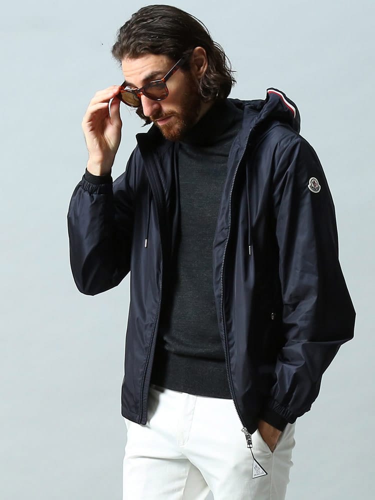MONCLER (モンクレール) メンズ ナイロンジャケット ナイロン パーカー アウター 薄手 撥水 ブランド グランペール Grimpeurs MCGRIMPEURS2 ナイロンジャケット