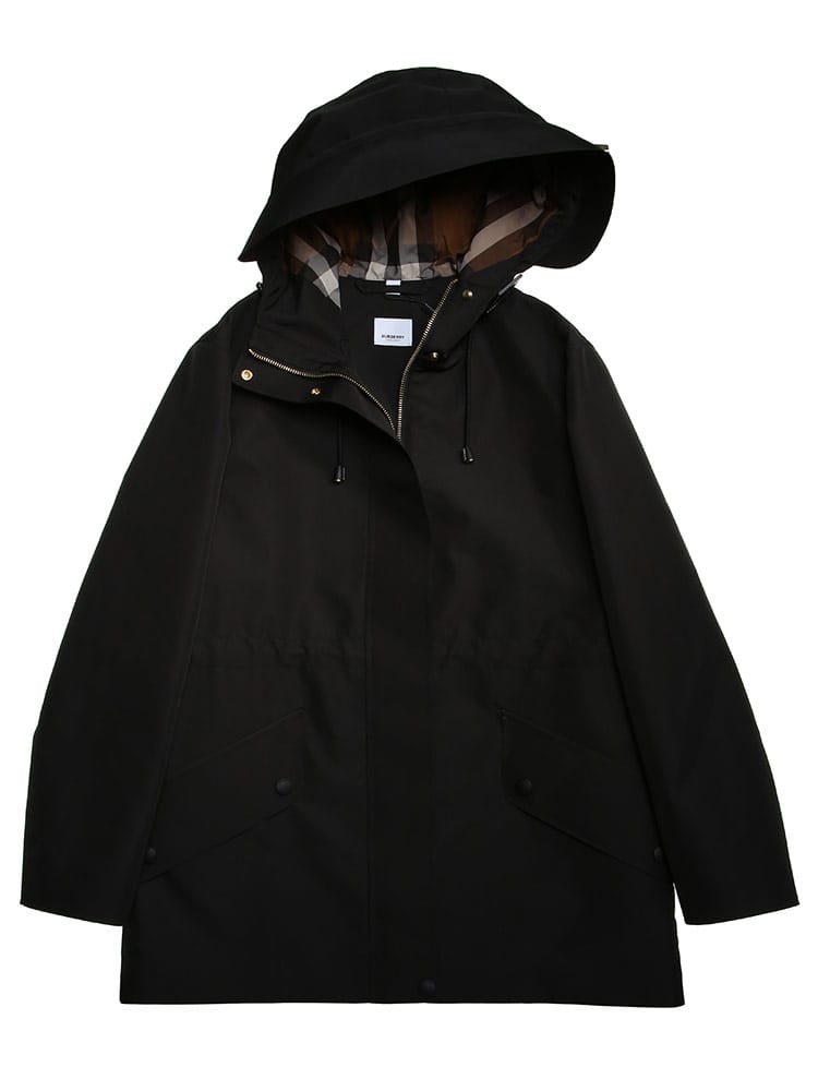 BURBERRY (バーバリー) レディース コート フード裏チェック 軽量 フルジップ ジャケット BBL8048712  リラックスフィット ブランド