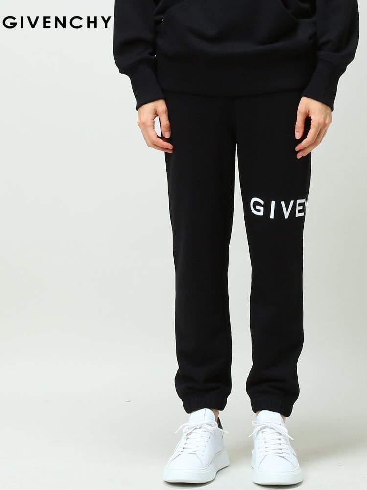 ジバンシィ メンズ パンツ GIVENCHY ブランド ボトムス ロングパンツ スウェットパンツ スウェット スエット ロゴ 刺繍 セットアップ 対応 黒 クロ 大きいサイズ GVBM51353Y78