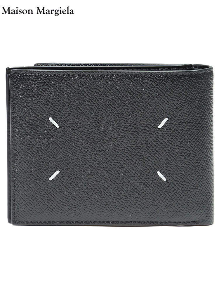 メゾン マルジェラ 財布 ブラック 二つ折り レザー コインポケット専用箱付き